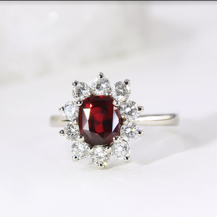 famous ruby engagement rings